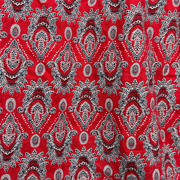 Talbots‎ Womens 3/4 Sleeve Button Down Tunic Shirt 2X Paisley Breathable Boho - Picture 6 of 12